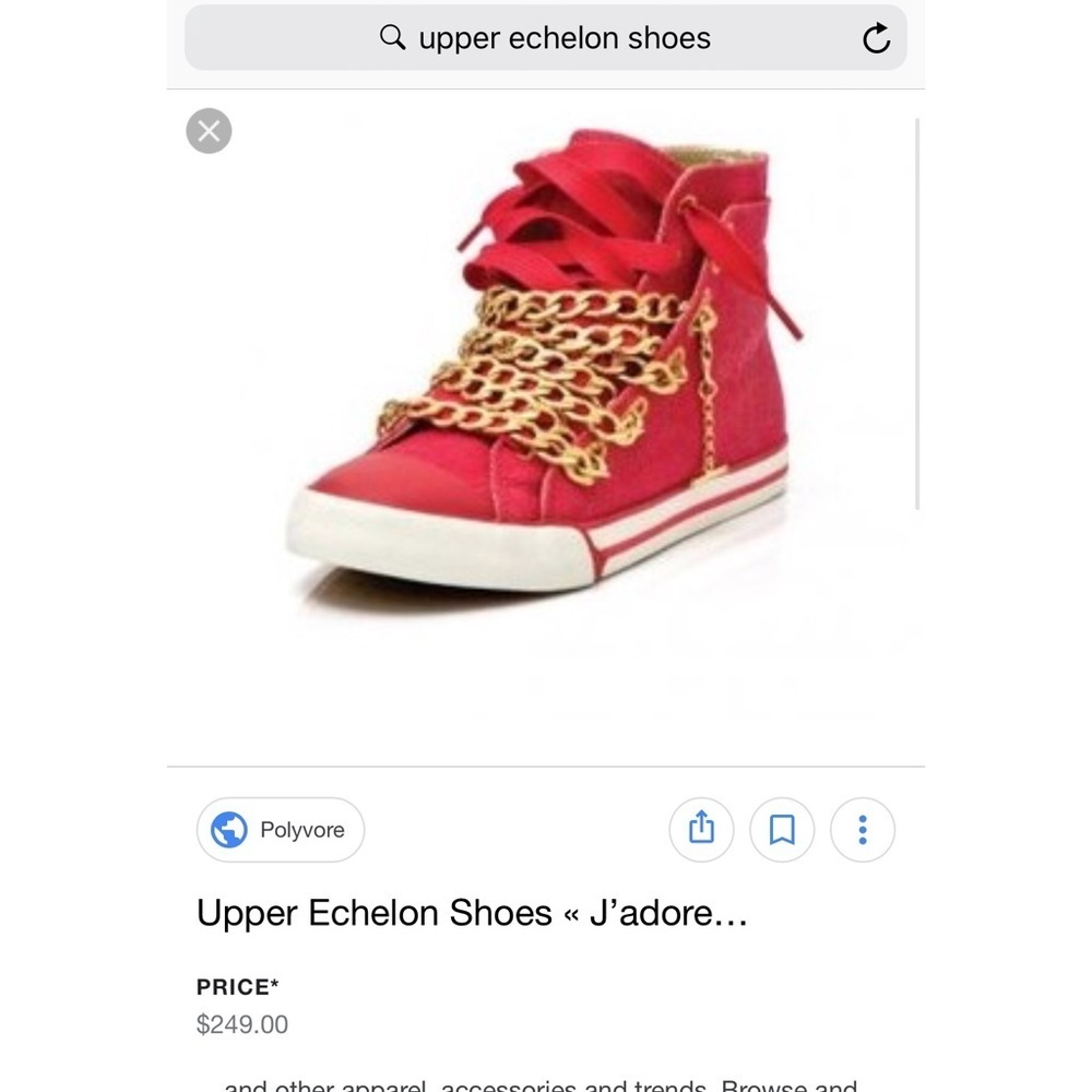 UES • Pink Denim Gold Chain Sneakers ‼️ RARE! - Picture 8 of 8